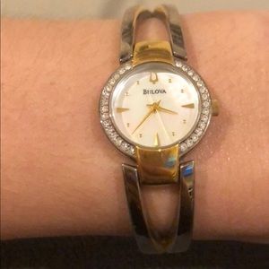 Bulova two tone with diamonds accents Watch.